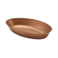 Copper Vintage Steel Oval Dish